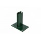 Metalen bodemplaat rechthoek 10x15 cm groen 103571